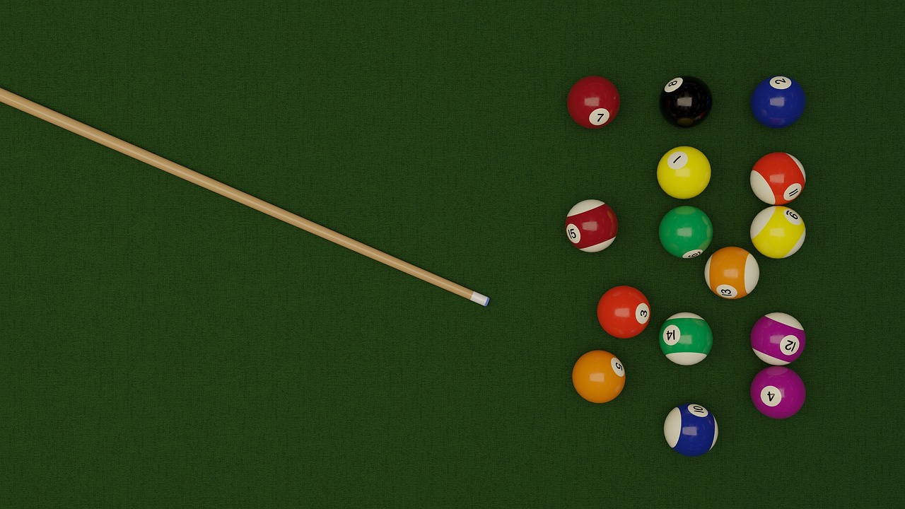 billiards, balls, table