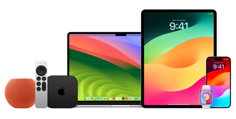 Download degli sfondi ufficiali di iOS 17, macOS 14 Sonoma, Apple Vision Pro e Macbook Air 15