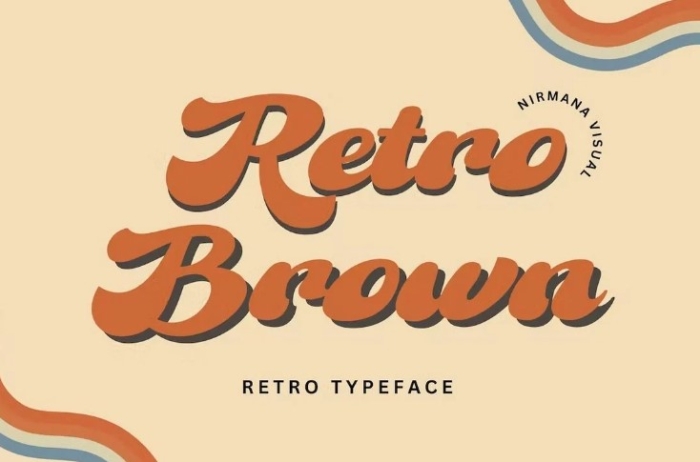 25 e oltre fonts vintage anni 70