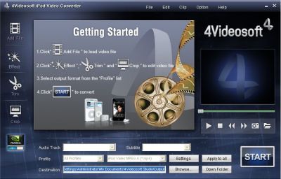 4Videosoft iPod Video Converter