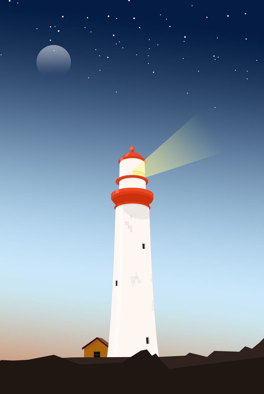 7 Lighthouse illustrations