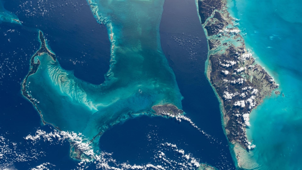 Bahamas dallo spazio
