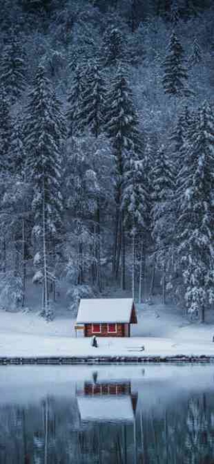 Casa in montagna tra le nevi
