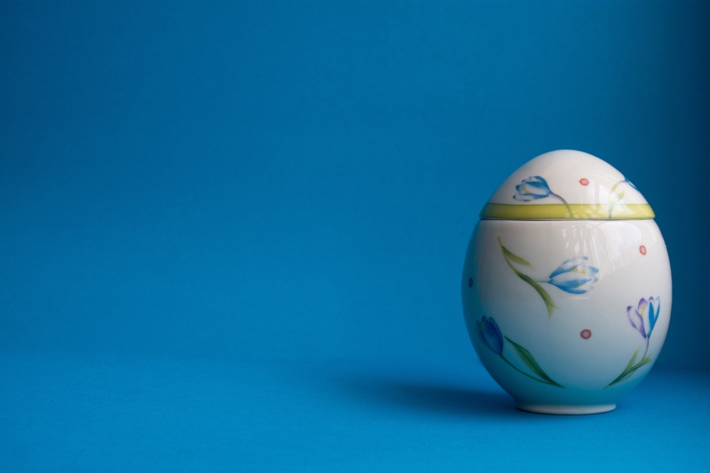 Easter Egg Background Blue