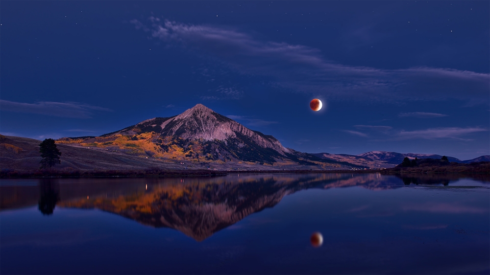 Eclisse di Luna in Colorado