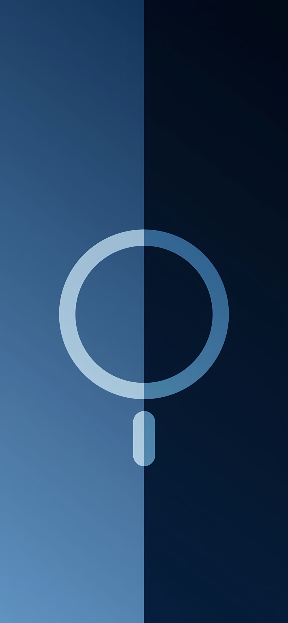Sfondo dedicato ad il logo MagSafe in Blue & Blue