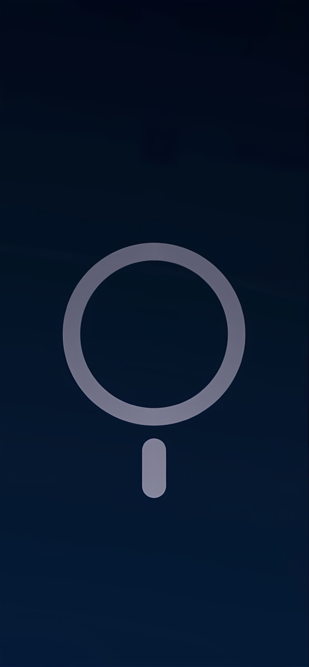 Sfondo dedicato ad il logo MagSafe in Full Blue