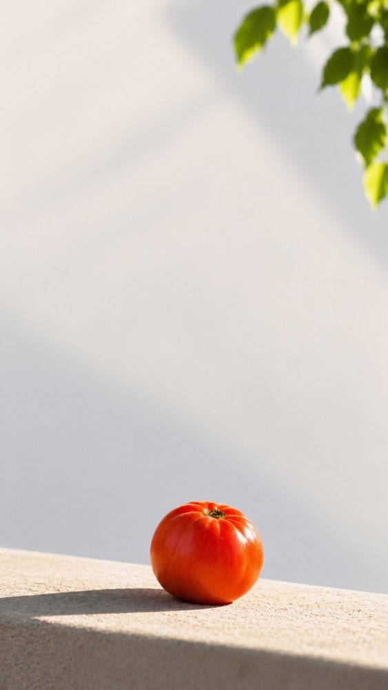 Sfondo dedicato ad un pomodoro minimal