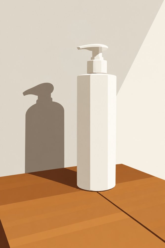 Sfondo dedicato ad una immagine minimal disinfettante