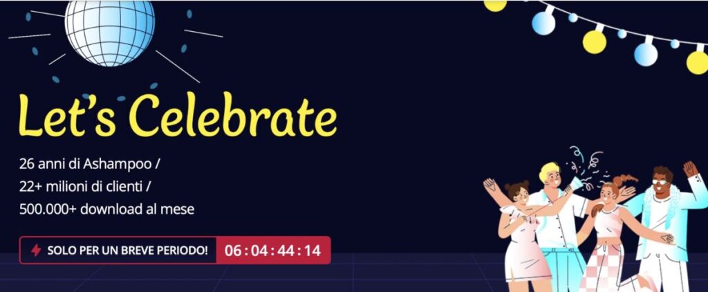 26 anni di Ashampoo: Risparmi fino al 91% su software selezionati
