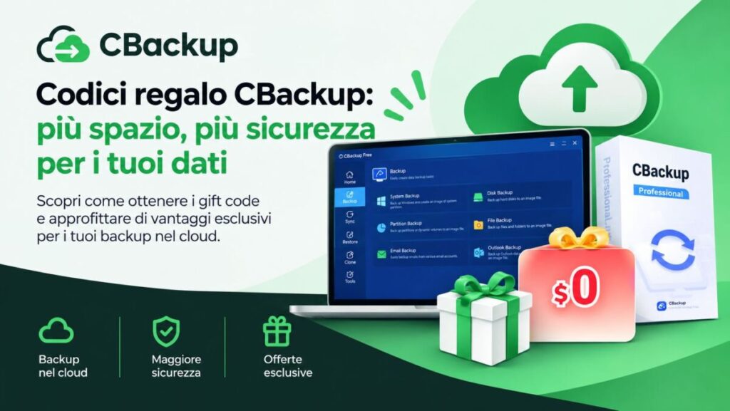 CBackup Premium gratis: il giveaway torna e scade il 31 ottobre 2026