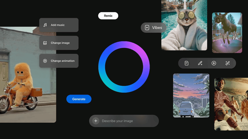 Conosci Vibes di Meta? Ecco il posto dove condividere i video generati dall’AI (con 10 esempi di uso)