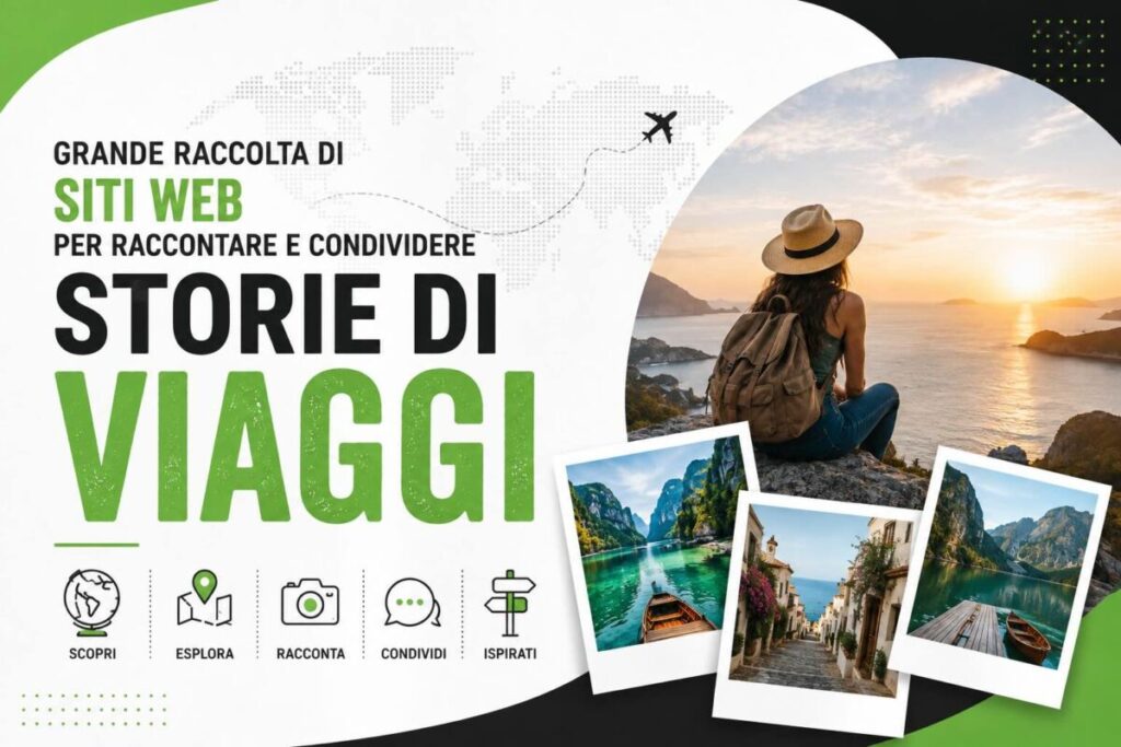 Grande Raccolta di Siti web per raccontare e condividere storie di viaggi