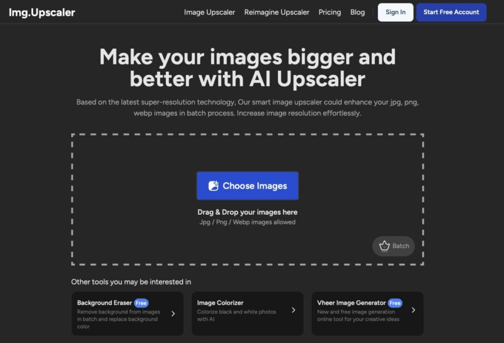 ImgUpscaler: Soluzione avanzata per migliorare la qualità delle immagini grazie all'AI