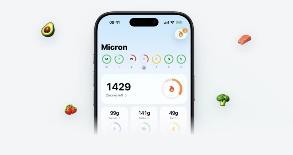 Micron: Applicazione di nutrizione con IA che analizza calorie, macro e micronutrienti (anche da ...