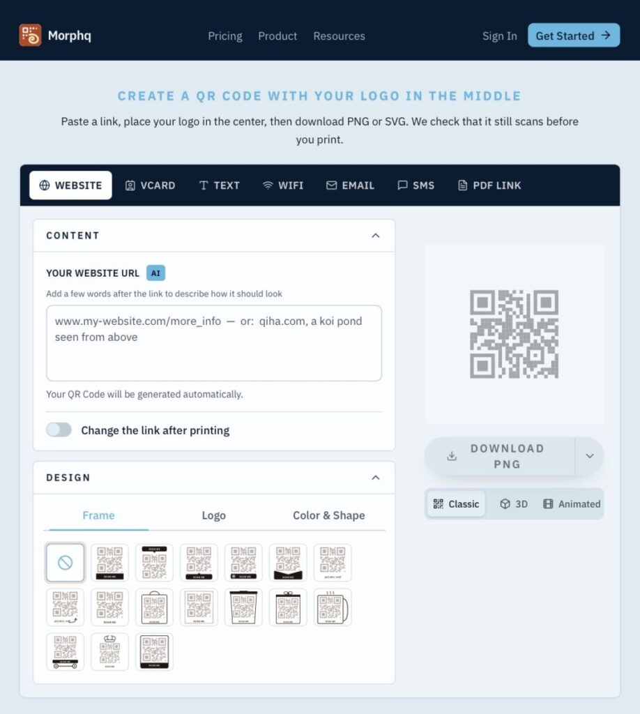 Morphq: creare QR code personalizzati con logo, colori e stili creativi