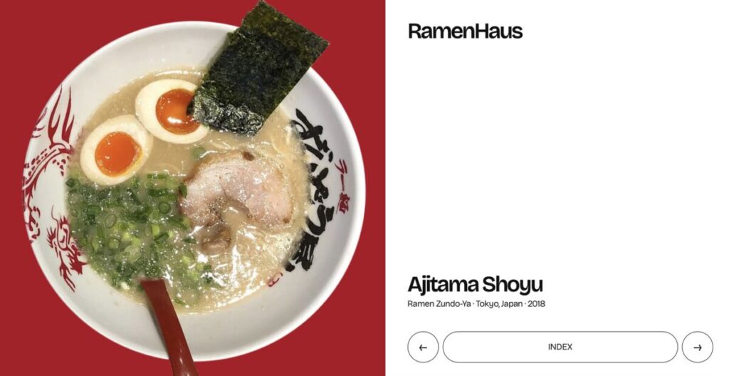 Un sito che racconta oltre 100 ciotole di ramen da tutto il mondo