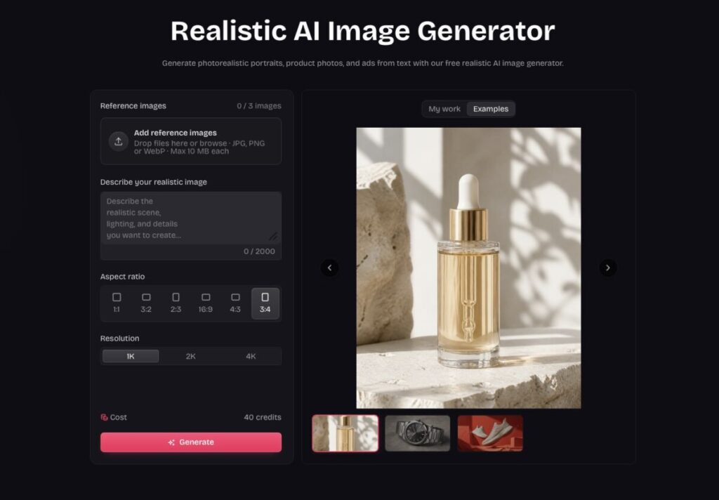 Realistic AI Image Generator: Strumento per creare immagini fotorealistiche online