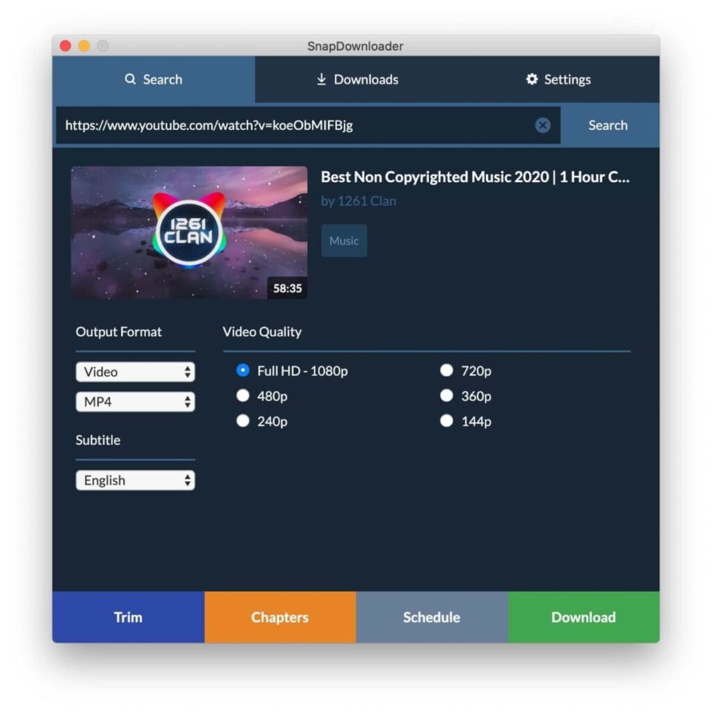 SnapDownloader: Software per il download di video e audio da oltre 900 siti web diversi