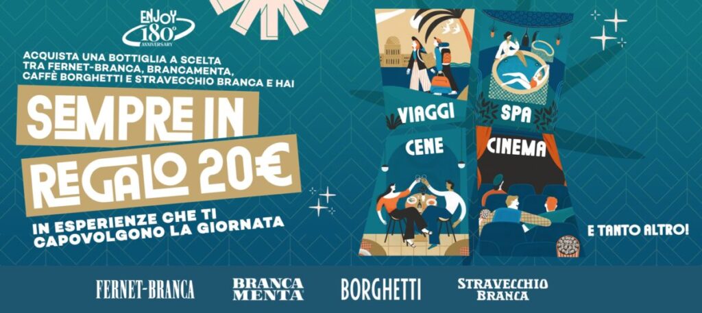 Una operazione a premi per i 180 anni di storia di Fratelli Branca Distillerie