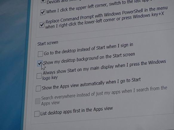 Windows 8.1 Options